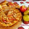 torta di pasta sfoglia con mele, pere e amaretti